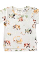 Snuggle Hunny Kids Snuggle Hunny Diggers & Tractors Organic T-Shirt