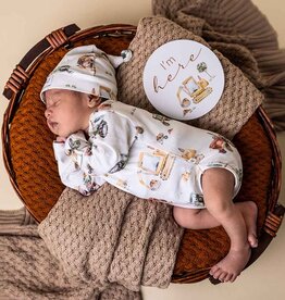 Snuggle Hunny Kids Snuggle Hunny Diggers & Tractors Long Sleeve Organic Bodysuit