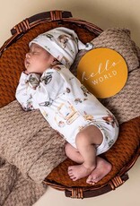Snuggle Hunny Kids Snuggle Hunny Diggers & Tractors Long Sleeve Organic Bodysuit