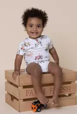 Snuggle Hunny Kids Snuggle Hunny Diggers & Tractors Short Sleeve Organic Bodysuit