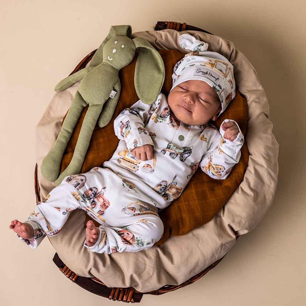 Snuggle Hunny Kids Snuggle Hunny Diggers & Tractors Organic Growsuit