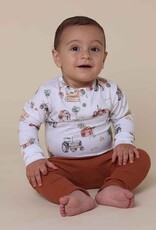 Snuggle Hunny Kids Snuggle Hunny Diggers & Tractors Long Sleeve Organic Bodysuit