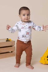 Snuggle Hunny Kids Snuggle Hunny Diggers & Tractors Long Sleeve Organic Bodysuit