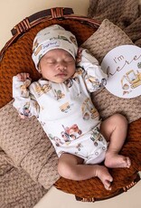 Snuggle Hunny Kids Snuggle Hunny Diggers & Tractors Long Sleeve Organic Bodysuit