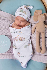 Snuggle Hunny Kids Snuggle Hunny Duck Pond Organic Snuggle Swaddle & Beanie Set