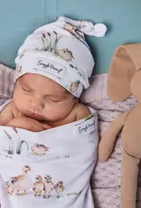 Snuggle Hunny Kids Snuggle Hunny Duck Pond Organic Snuggle Swaddle & Beanie Set