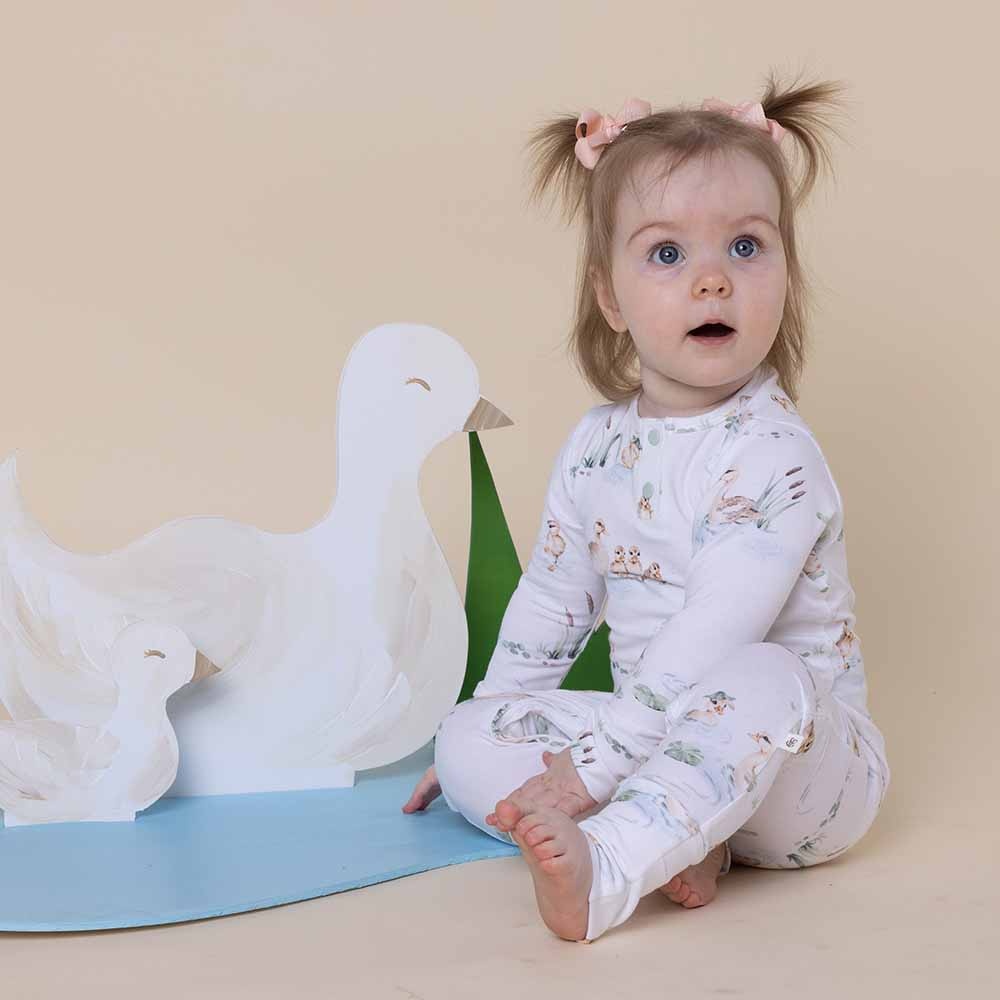 Snuggle Hunny Kids Snuggle Hunny Duck Pond Organic Growsuit