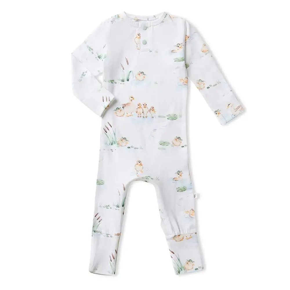 Snuggle Hunny Kids Snuggle Hunny Duck Pond Organic Growsuit