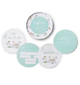 Snuggle Hunny Kids Snuggle Hunny Duck Pond & Sage Reversible Milestone Cards