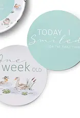 Snuggle Hunny Kids Snuggle Hunny Duck Pond & Sage Reversible Milestone Cards