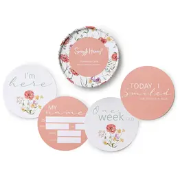 Snuggle Hunny Kids Snuggle Hunny Meadow & Pink Sand Reversible Milestone Cards