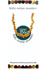 Wee Rascals Wee Rascals Amber Beads Infant Anklet 15cm