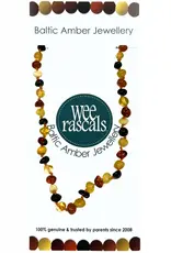 Wee Rascals Wee Rascals Amber Beads Adult Necklace 46cm