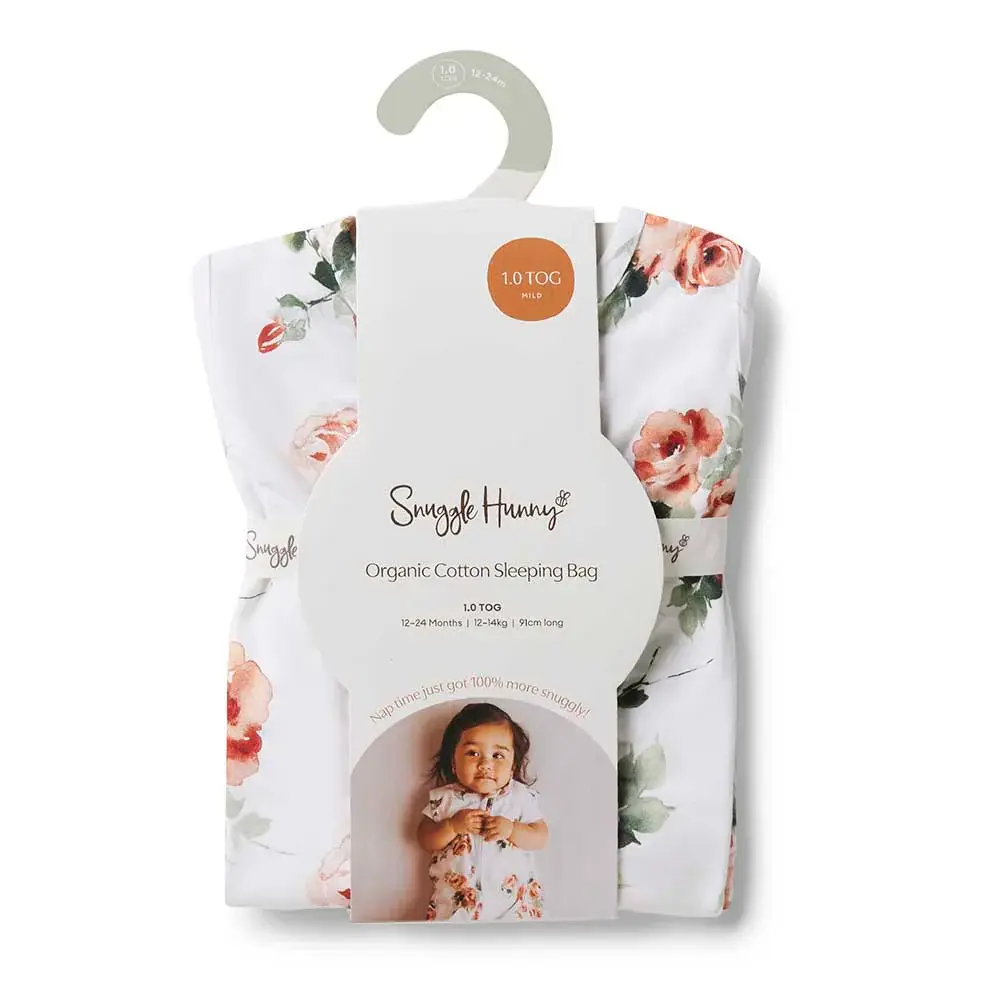 Snuggle Hunny Kids Snuggle Hunny Rosebud Organic Sleeping Bag 1.0 Tog