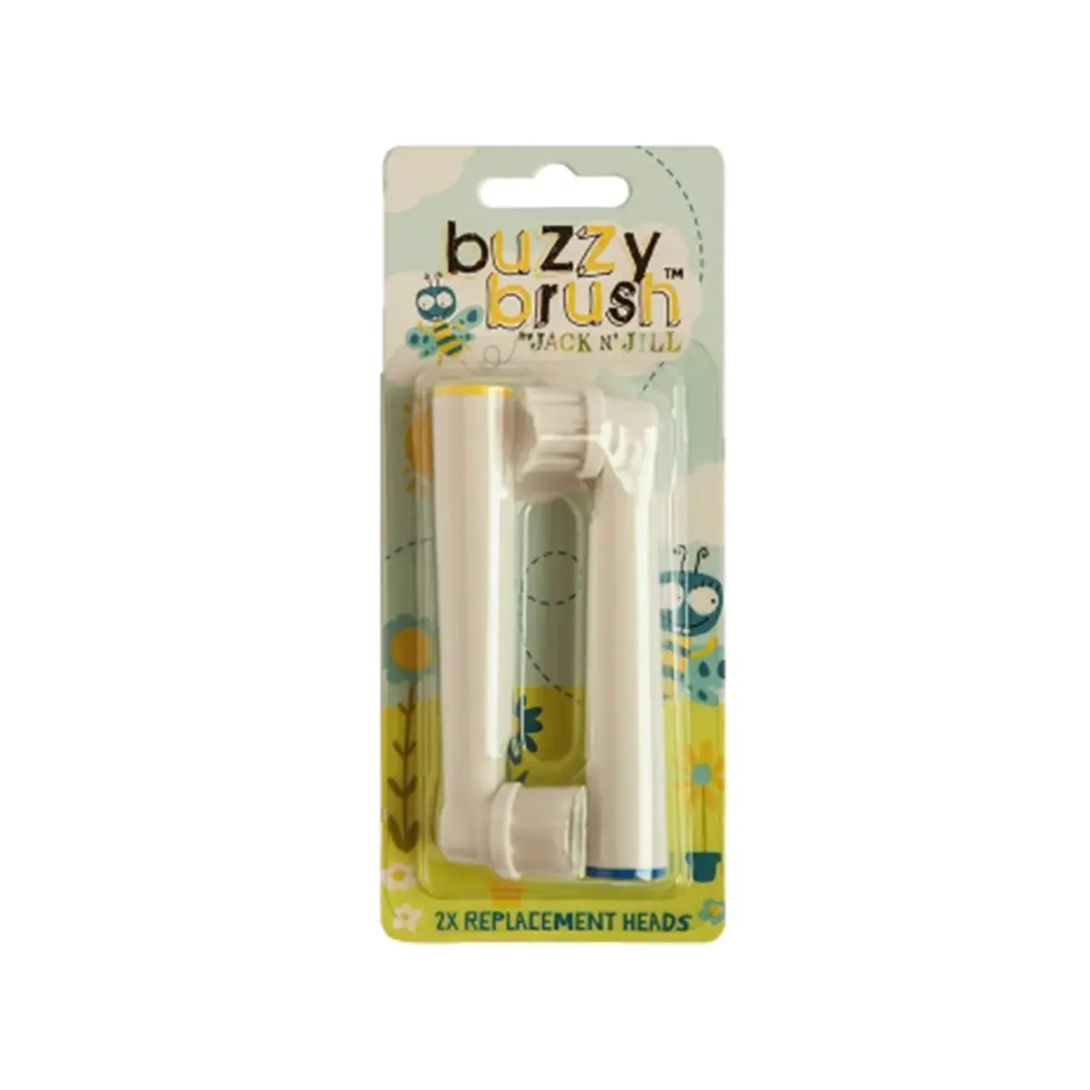 Jack n Jill Jack N' Jill Buzzy Brush Replacement Head 2pk - White