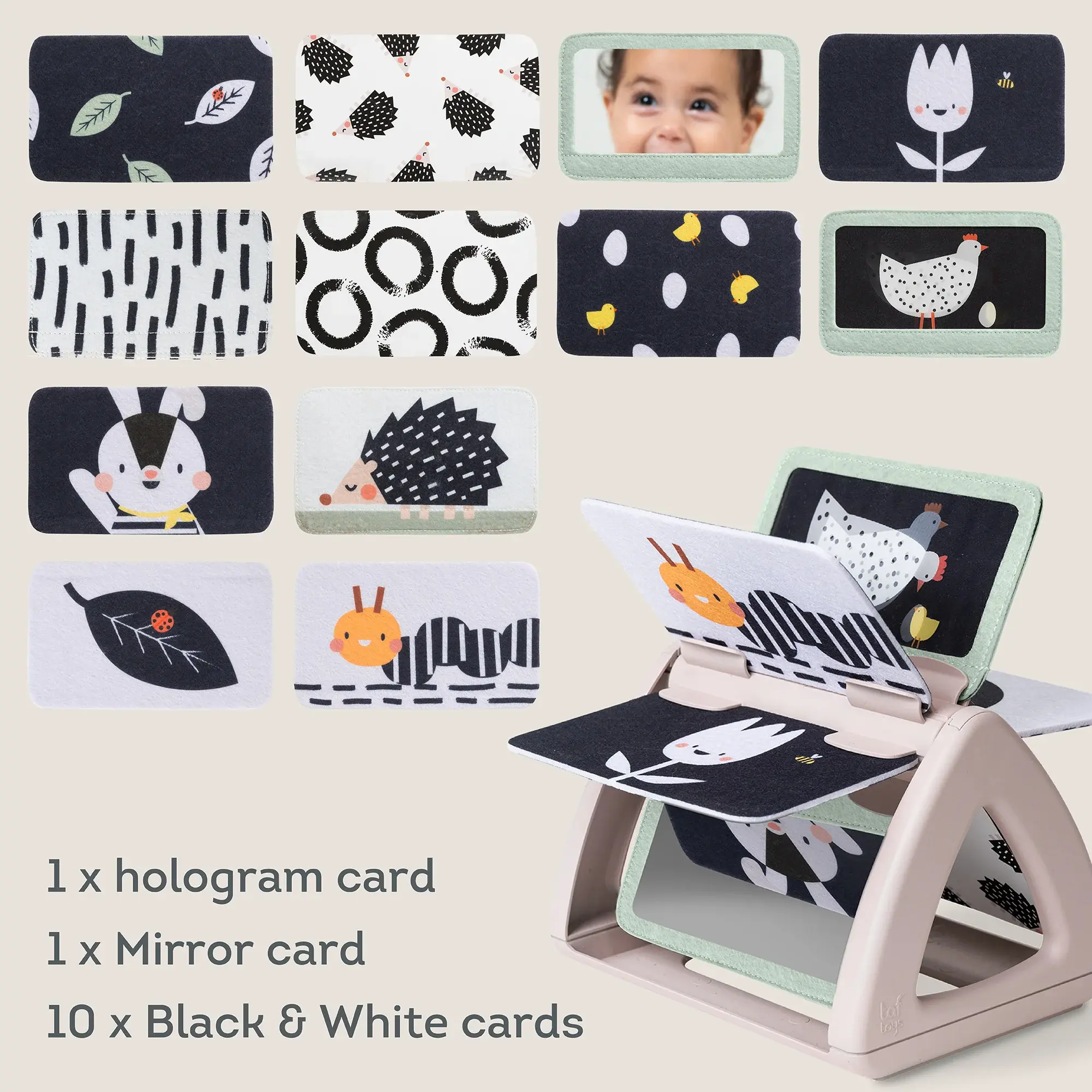 Taf Toys Taf Toys Black & White Spinning Book