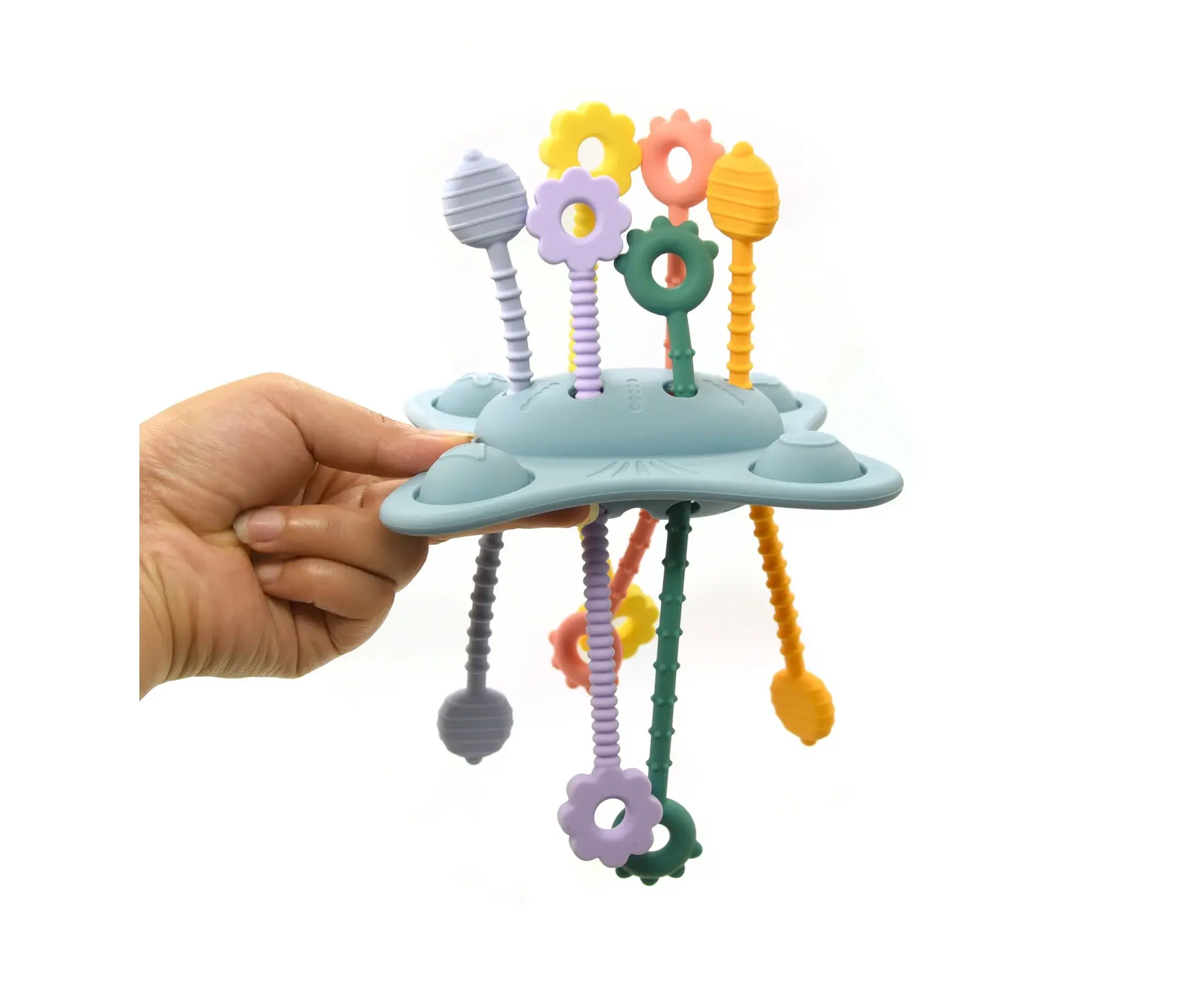 Playette Playette Silicone Playtime Pulley Sky Blue
