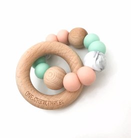 OneChewThree OneChewThree Single Marble Silicone Beech Wood