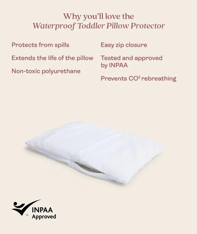 ErgoPouch ErgoPouch Pillow Protector - White (Toddler)
