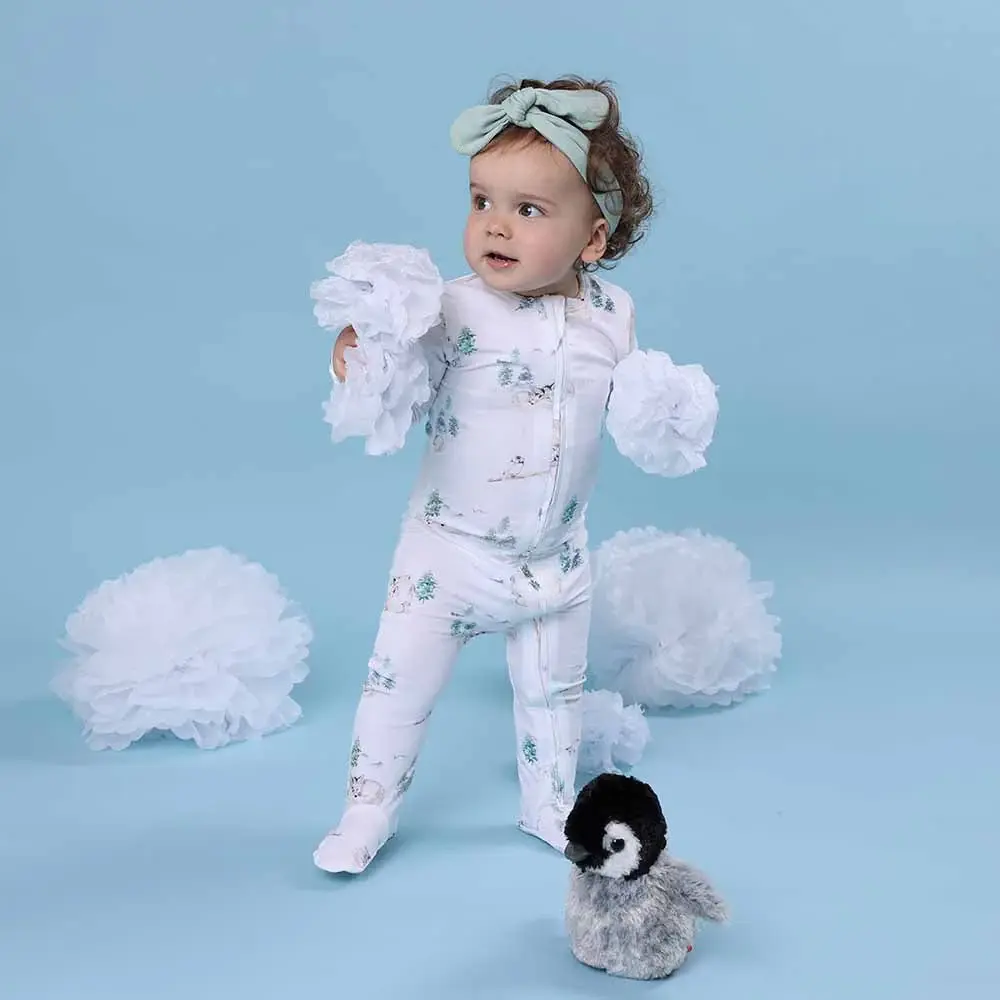 Snuggle Hunny Kids Snuggle Hunny Organic Sleepsuit Zip Footie Arctic - 2Y