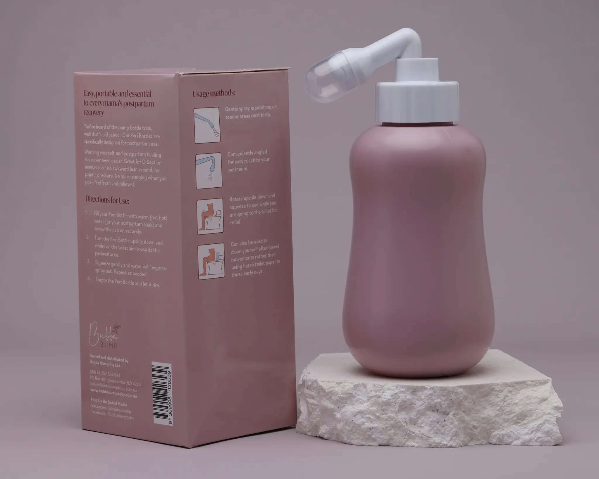 Bubba Bump Bubba Bump Upside Down 360ml Peri Bottle for Postpartum Healing