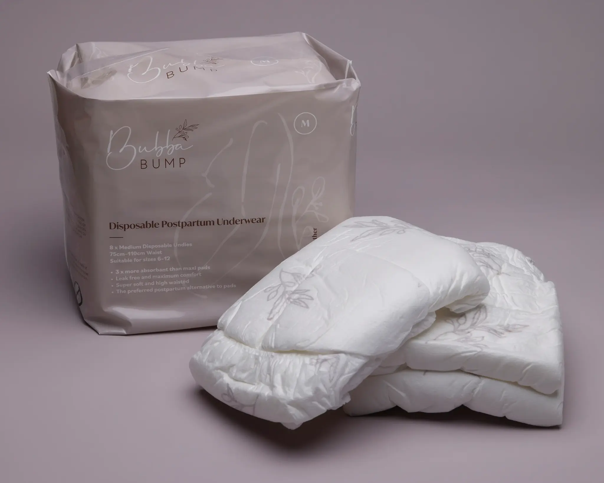 Bubba Bump Bubba Bump Disposable postpartum underwear (One Pack (8 Pairs) Medium