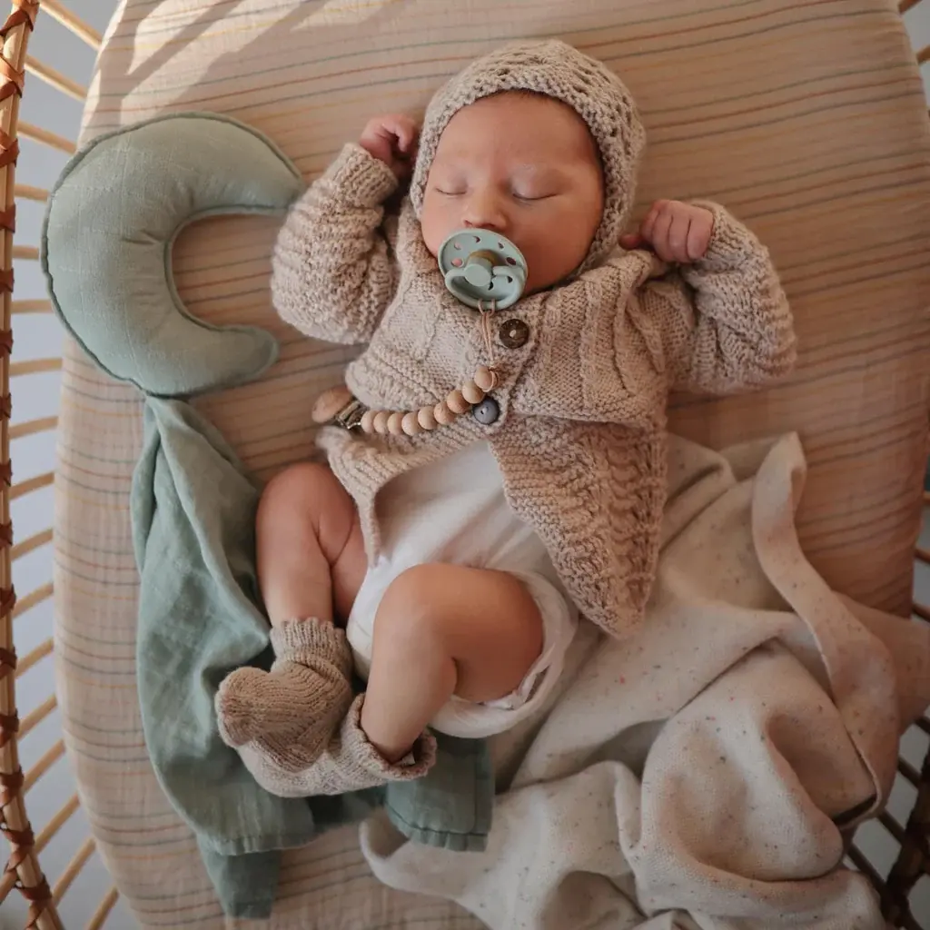 Mushie Mushie Lovey Blanket Moon - 100% organic cotton