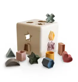 Mushie Mushie Shape Sorting Box Colour Mix