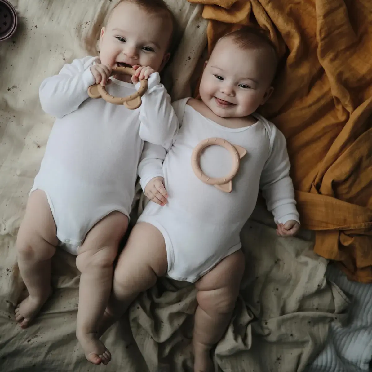 Mushie Mushie Animal Teether Bear