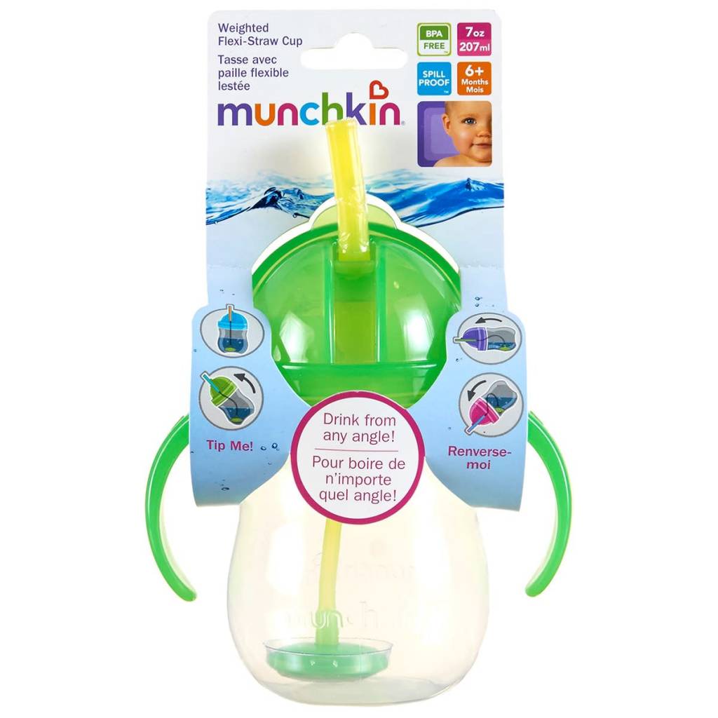 Munchkins Munchkin Click Lock 7oz Weighted Flexi-Straw Cup -1pk (Assortment)