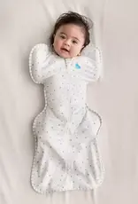 Love To Dream Love To Dream Cotton Swaddle UP Organic Lite 0.2 Tog White - Starlight
