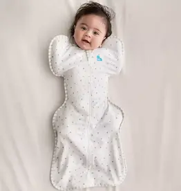 Love To Dream Love To Dream Cotton Swaddle UP Organic Lite 0.2 Tog White - Starlight
