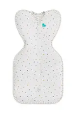 Love To Dream Love To Dream Cotton Swaddle UP Organic Lite 0.2 Tog White - Starlight