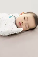 Love To Dream Love To Dream Cotton Swaddle UP Organic Lite 0.2 Tog White - Starlight