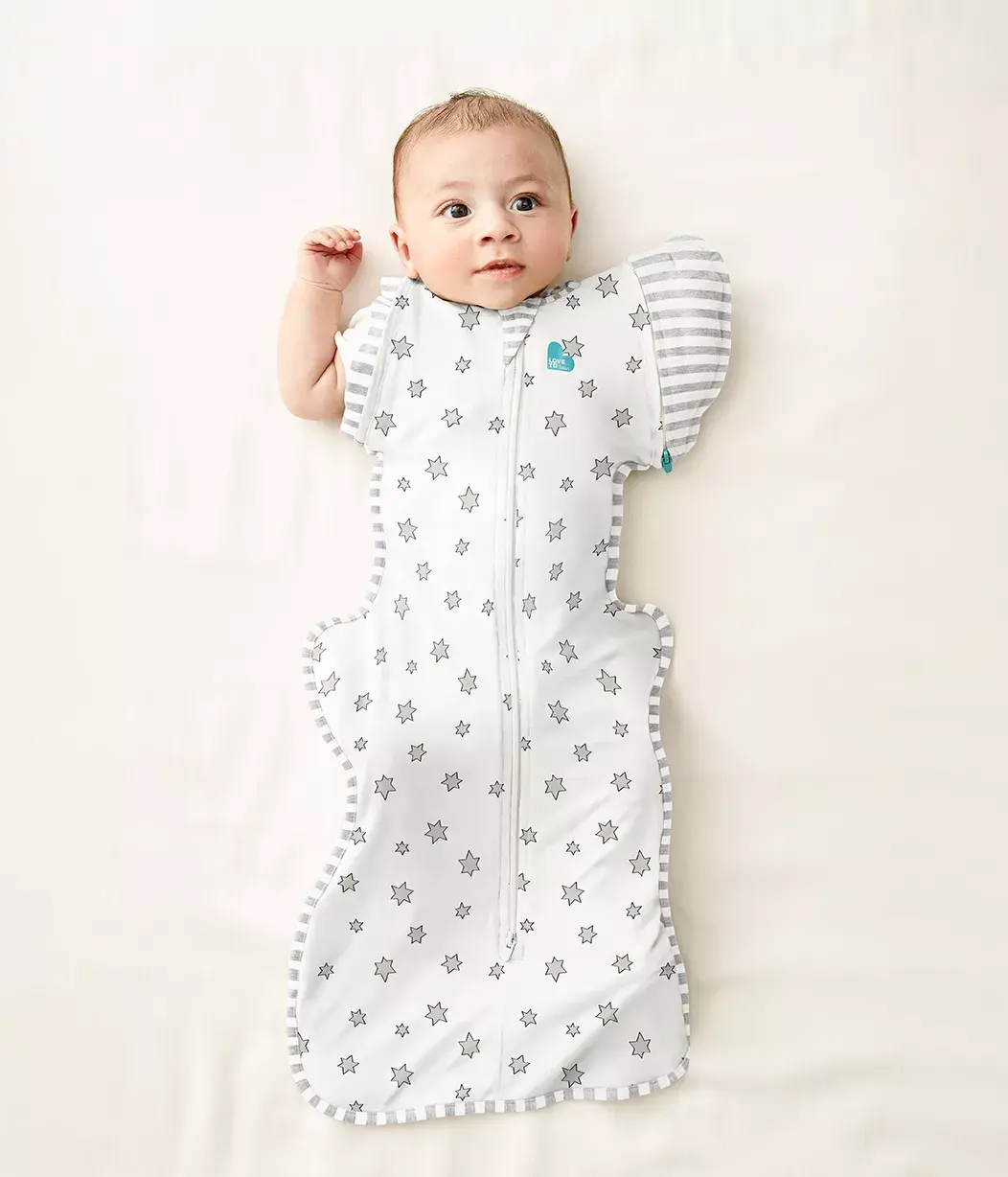Love To Dream Love To Dream Cotton Swaddle UP Transition Bag Lite 0.2Tog Superstar Cream