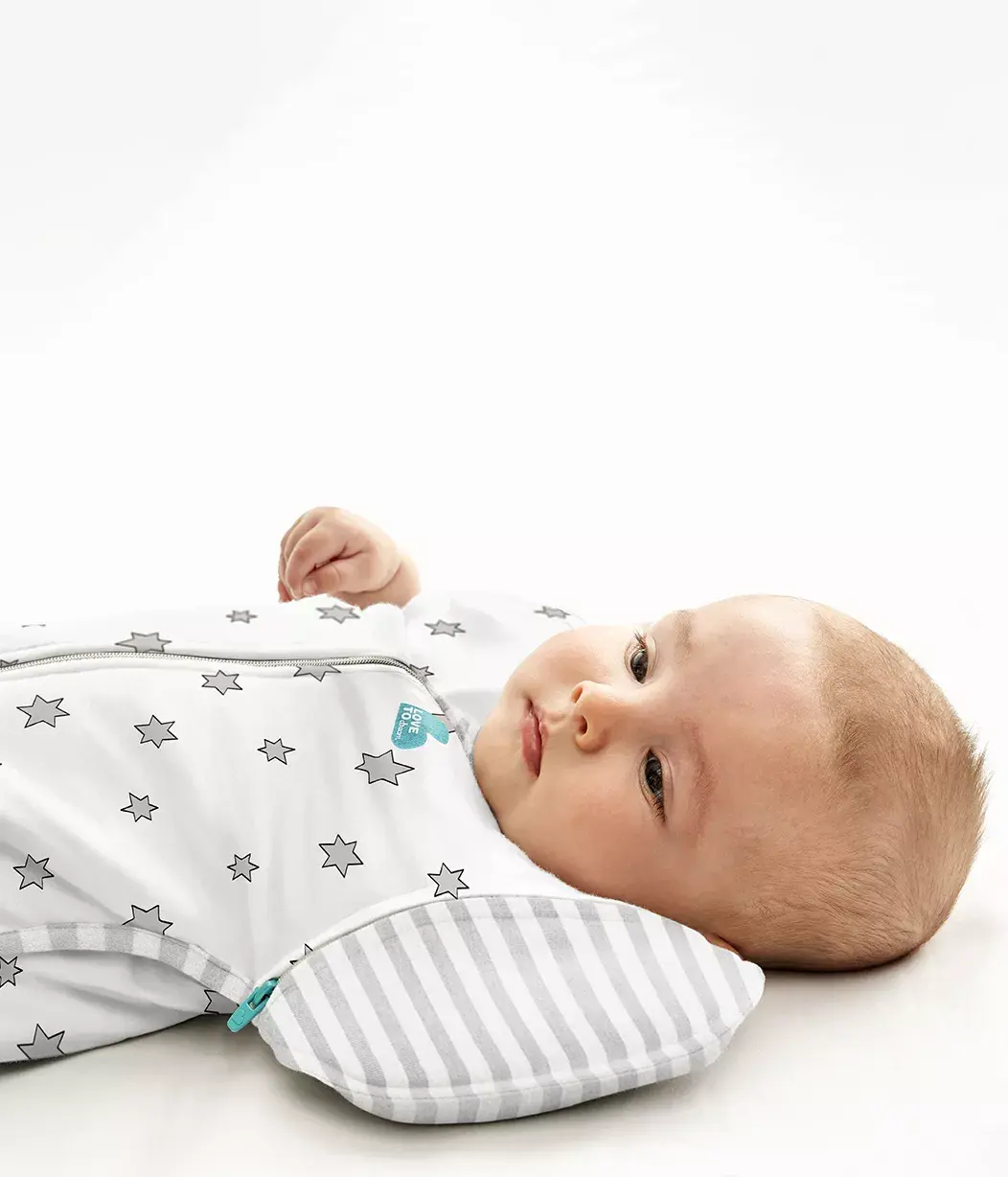 Love To Dream Love To Dream Cotton Swaddle UP Transition Bag Lite 0.2Tog Superstar Cream