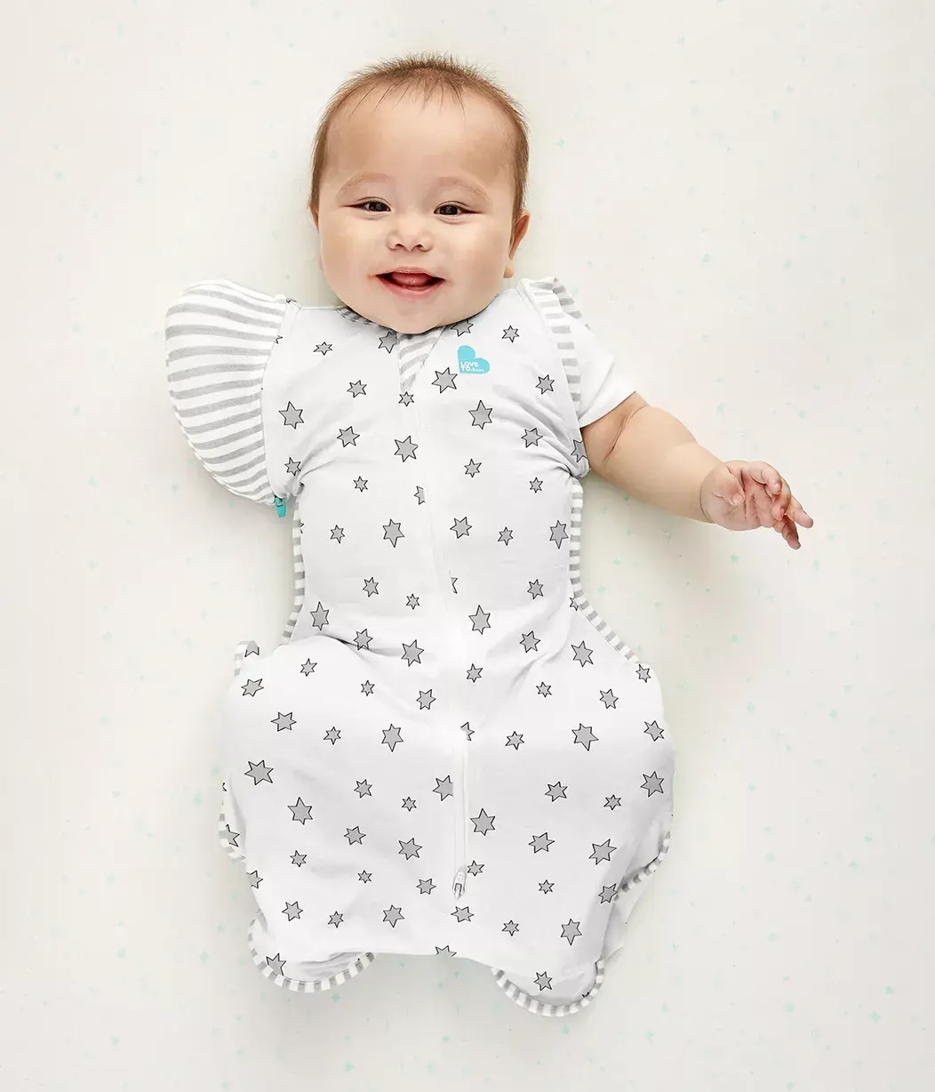 Love To Dream Love To Dream Cotton Swaddle UP Transition Bag Lite 0.2Tog Superstar Cream