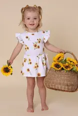 Snuggle Hunny Kids Snuggle Hunny Sunflower Short Sleeve Organic Dress
