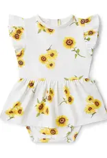 Snuggle Hunny Kids Snuggle Hunny Sunflower Short Sleeve Organic Dress