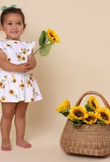 Snuggle Hunny Kids Snuggle Hunny Sunflower Short Sleeve Organic Dress