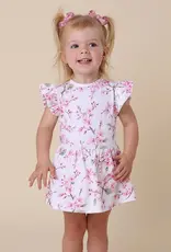 Snuggle Hunny Kids Snuggle Hunny Cherry Blossom Short Sleeve Organic Dress