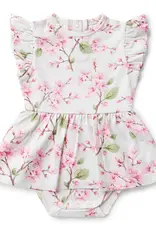 Snuggle Hunny Kids Snuggle Hunny Cherry Blossom Short Sleeve Organic Dress