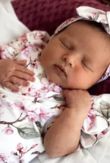 Snuggle Hunny Kids Snuggle Hunny Cherry Blossom Short Sleeve Organic Bodysuit with Frill