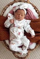 Snuggle Hunny Kids Snuggle Hunny Organic Snuggle Sleepsuit Zip Footie with Frill - Butterfly