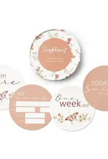 Snuggle Hunny Kids Snuggle Hunny Butterfly & Pink Sand Reversible Milestone Cards