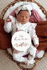 Snuggle Hunny Kids Snuggle Hunny Butterfly & Pink Sand Reversible Milestone Cards