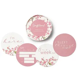 Snuggle Hunny Kids Snuggle Hunny Cherry Blossom & Jewel Reversible Milestone Cards