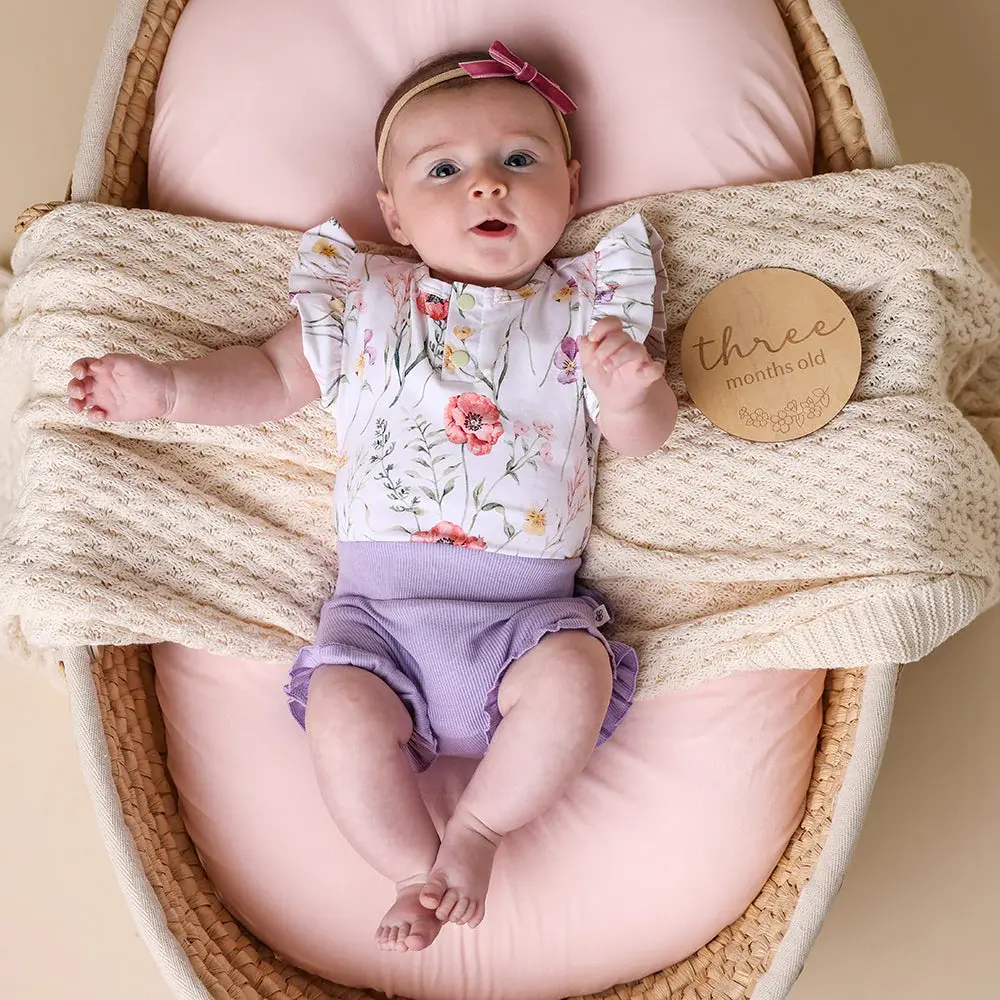Snuggle Hunny Kids Snuggle Hunny Jacaranda Organic Bloomers