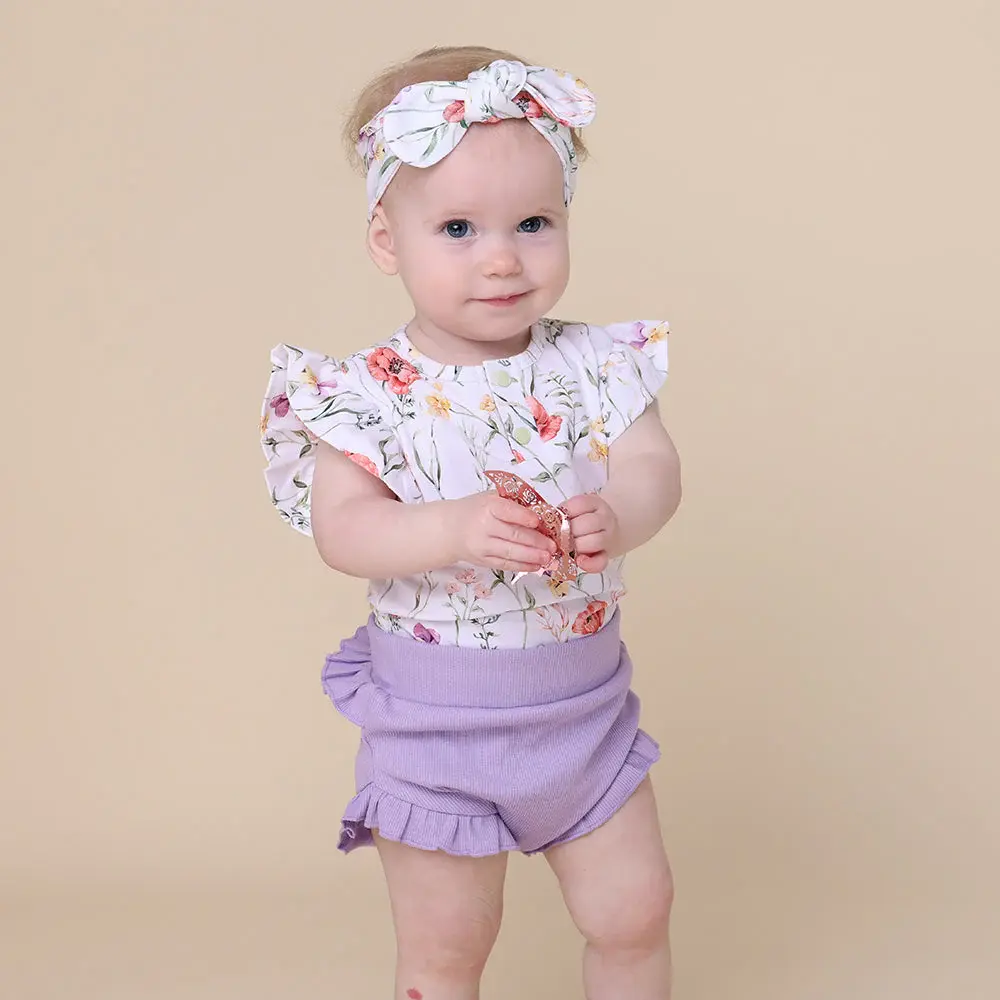 Snuggle Hunny Kids Snuggle Hunny Jacaranda Organic Bloomers
