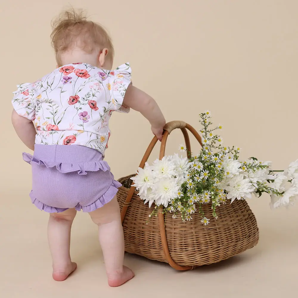 Snuggle Hunny Kids Snuggle Hunny Jacaranda Organic Bloomers